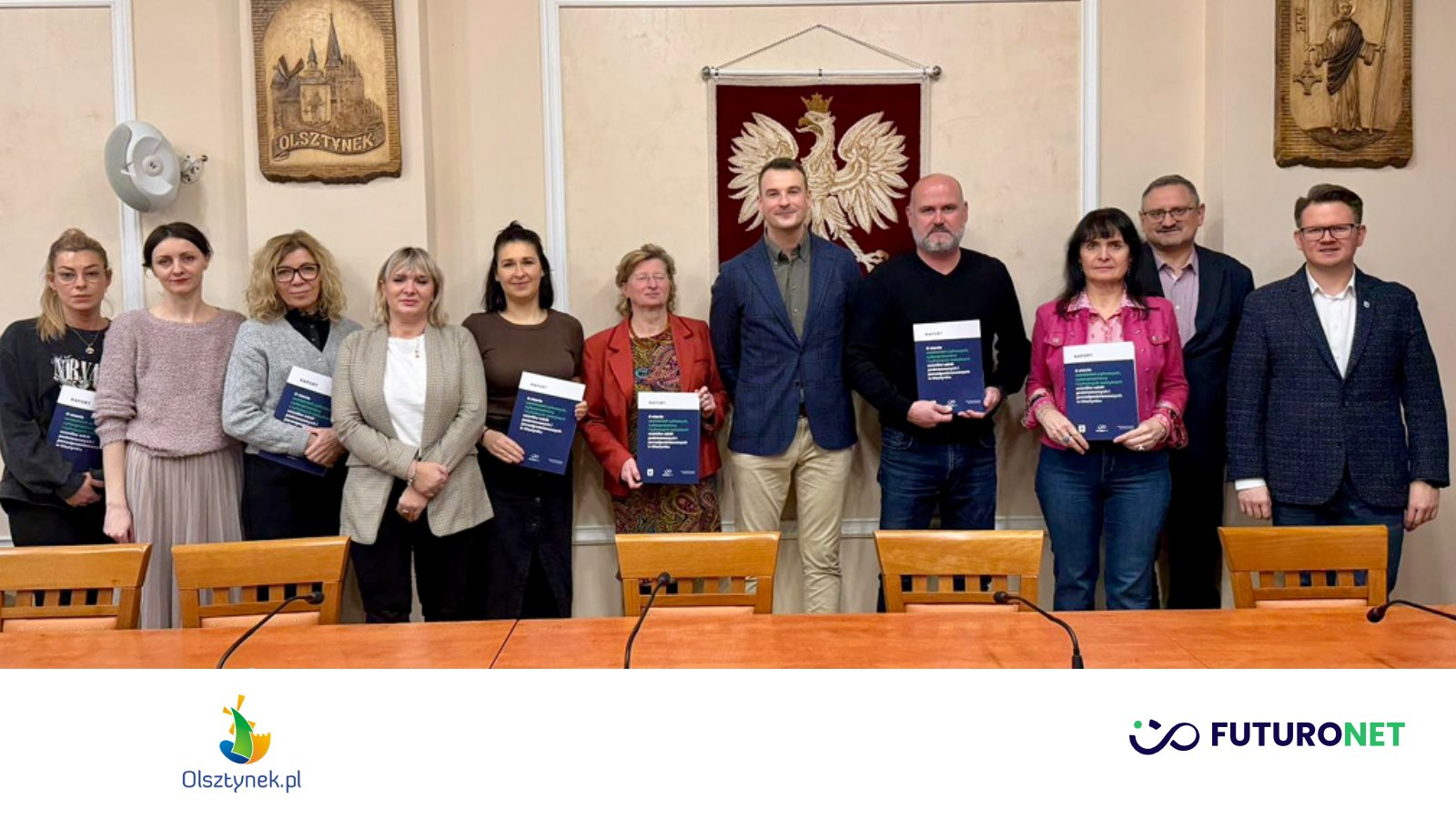 Jakub Płodzich, prezes Futuronetu na spotkaniu z władzami Gminy