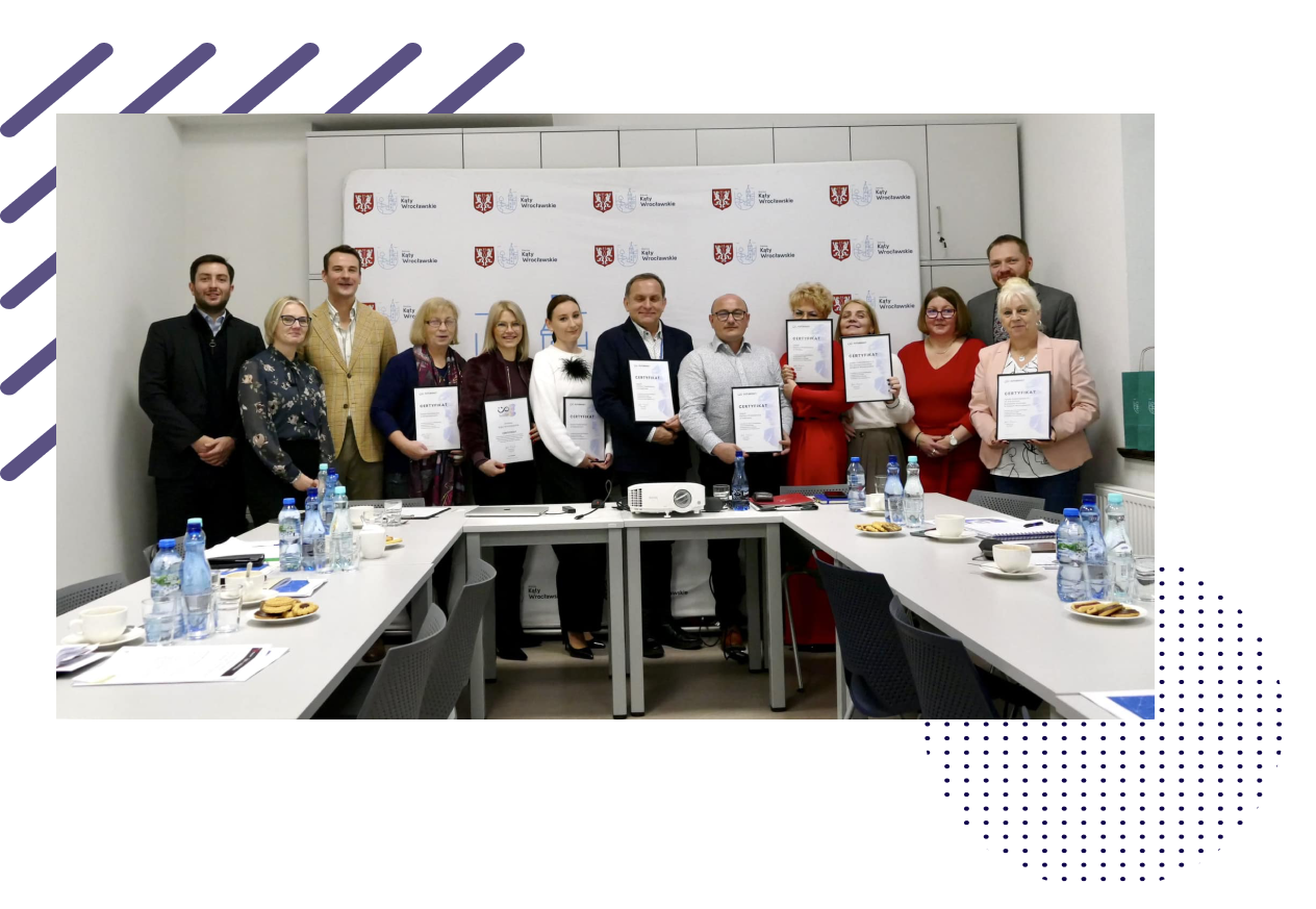 Jakub Płodzich na spotkaniu podsumowującym w Kątach Wrocławskich
